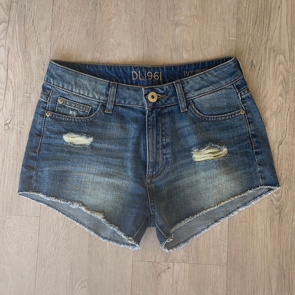Trendy High-Waisted Jean Shorts